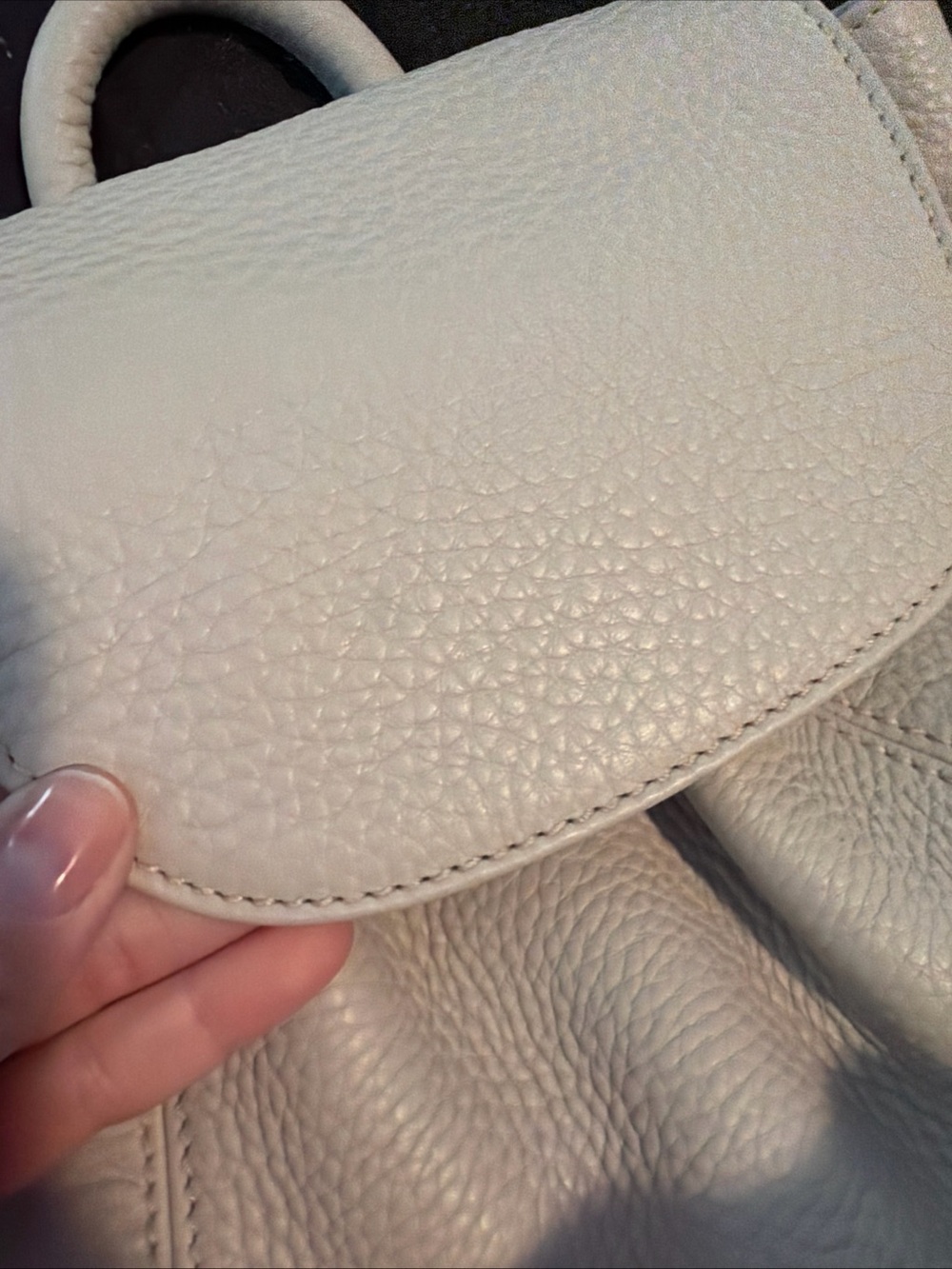 Vintage Coach Sonoma Drawstring Backpack N5E-4911 4911 EUC Pebbled Leather Italy - Picture 9 of 10